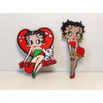 Betty Boop Patch Lot #22 Heart With Pudgy & Touching Knees Designs